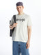 Crew Neck Short Sleeve Printed Combed Cotton Men's T-shirt